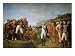Farewell of Napoleon I (1769-1821) and Alexander I (1777-1825) after the Peace of Tilsit Art Giclee Poster Print by Gioacchino Giuseppe Serangeli, 24x18