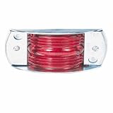 Peterson Manufacturing Steel-Armored Red Marker Light - 12 Volt