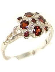 VINTAGE Design 925 Solid Sterling Silver Natural Garnet Cluster Ring - Finger Sizes 4 to 12 Available