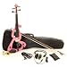 Full Size 4/4 Electric Violin Set with Case and Accessories - Pink