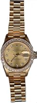 GENUINE LADIES ROLEX DATEJUST 18K WITH DIAMOND DIAL AND BEZEL