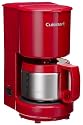 Factory Reconditioned Cuisinart DCC-450R 4-Cup Coffeemaker with Stainless Steel Carafe, Red