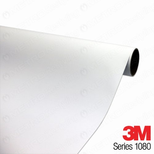3in x 5in (SAMPLE SIZE) 3M MATTE White M10 Scotchprint Car Wrap Vinyl Film 1080 Series