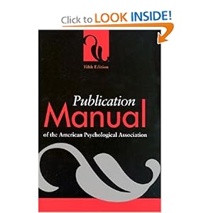 Publication Manual of the American Psychological Association - Unknown