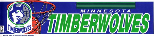 MINNESOTA TIMBERWOLVES NBA (TYPE 4) decal bumper sticker