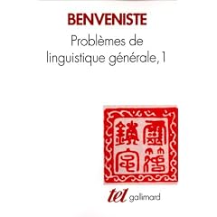 Probl�mes de linguistique g�n�rale, tome 1