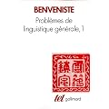 Probl�mes de linguistique g�n�rale, tome 1