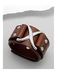 Leather Bracelet In White Base
