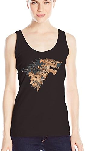 Customized Poly Cotton Comfortable Game Of Thrones Women's Black Tank Top