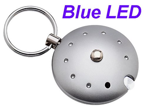 Childrens Toyshop   : UFO LED torch in metal UFO gift box - small - blue led