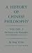 History of Chinese Philosophy, Volume 1