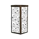 Mr. Light Leaves Design Glass Solar Projection Lantern with Bronze Plated Finish