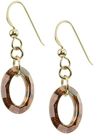 Swarovski Cosmic Ring Earrings with Gold Filled French Wires