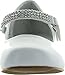 Little Angel BC79 Leatherette Round Toe Rhinestone Velcro Strap Kiddie Heel Pump (Toddler/ Little Girl/ Big Gril) - White (Size: Big Kid 4)