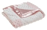 Pink & White Raised Dot Sherpa Blanket