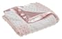 Pink & White Raised Dot Sherpa Blanket