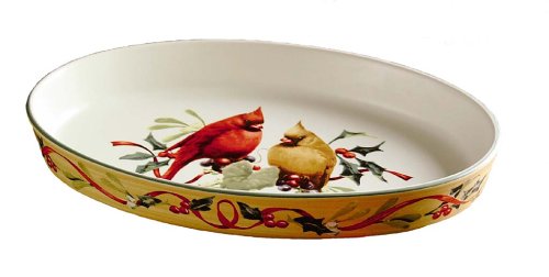 Lenox Winter Greetings Everyday Oval Baker