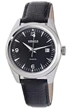Zoom Produkt-Bild: KIENZLE Klassik Herren-Armbanduhr Automatik schwarz Leder Datum V60191131980