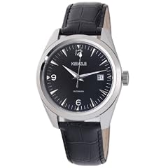 KIENZLE Klassik Herren-Armbanduhr Automatik schwarz Leder Datum V60191131980