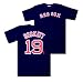 ジョシュ・ベケット/Josh Beckett　ネーム＆ナンバーTシャツ (レッドソックス/ネイビー #19）　サイズL