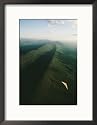 Hang Glider over Massanutten Mountain, Shenandoah Valley Framed Photographic Poster Print by Skip Brown, 17x21