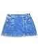 Pop Girlz - Toddler Girls Pleated Skort, Blue Denim (Size 2T)