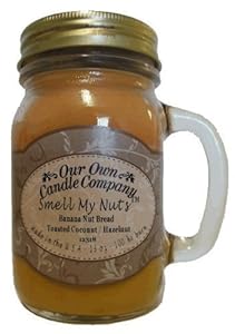 13 oz Smell My Nuts Mason Jar Candle (Our Own Candle Company Brand) Made in USA (1)