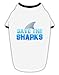 TooLoud Save The Sharks - Fin Color Cotton Dog Shirt White with Black XL