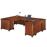 Antigua Executive UDesk with Right Bridge West Indies Cherry Finish