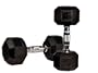 JFit Rubber Coated Hex Dumbbells - 15 lb. Pair