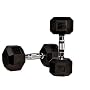 Rubber Coated Hex Dumbbell Set