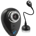 Hue HD USB webcam (black) with built-in mic for Windows & Mac - Skype, MSN, Yahoo, iChat