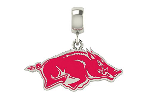 Arkansas Razorbacks Cut Out Drop Charm Fits All European Style Charm Bracelets