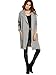 ROMWE Women's Classic Open Front Lapel Long Sleeve Pockets Cardigan Sweater