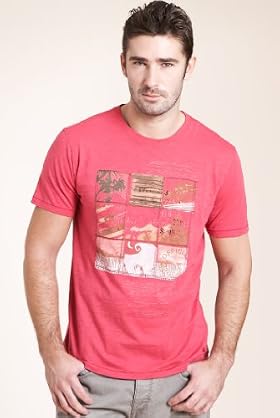 North Coast Pure Cotton Crew Neck Patch T-Shirt