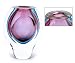 100% Handcraft Murano Glass Art Purple Oval E81R
