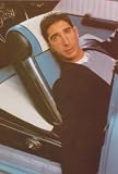 FRIENDS DAVID SCHWIMMER RELAXES IN CAR 4X6 PHOTO