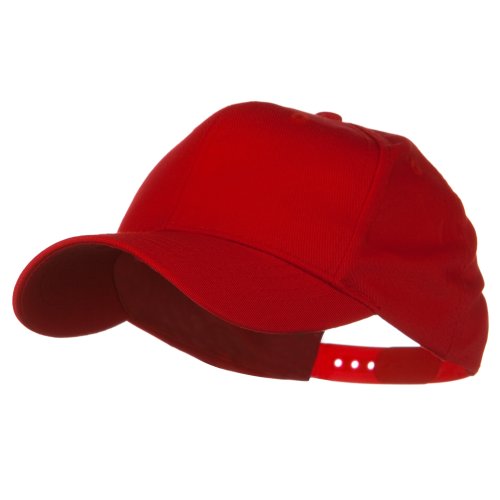 Youth Cotton Twill Pro Style Cap - Red W21S29D