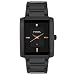 Fossil Men's Rectangular Black Ion-Plated Stainless Steel Watch #FS4376