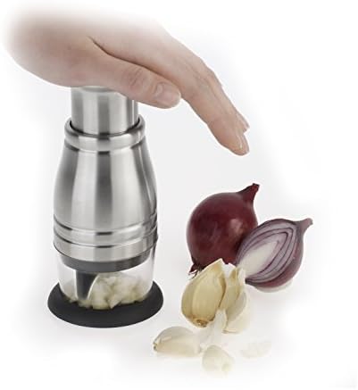 Westmark Germany Stainless Steel Chopper with Automatic Rotation System Excellent for Chopping Onions or Fresh Garlic