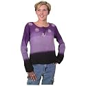 Purple Dyed Gauze Ladies Blouse