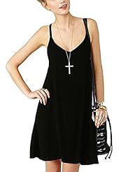 A-line Sleeveless Spaghetti Strap Chiffon/Polyester Empire   Waistline Backless Striped Print  Dress