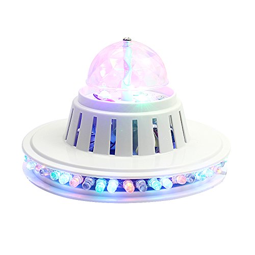 KAPATA LED Stage Lights RGB 7 Colors Rotating ,6W Mini Lighting,for Disco party club bar DJ ball Bulb Multi changing Color with Beautiful Patterns
