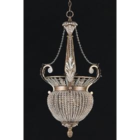Paris Flea Pendant, 31.5"Hx19"W, WEATHERD PATINA