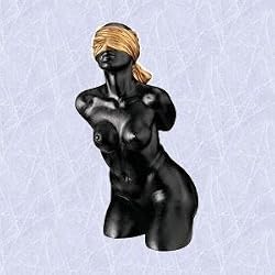 blindfolded female form statue home yard bust sculpture