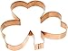 Old River Road Shamrock Shape Cookie Cutter, Copper