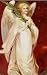 Angel with Holly Branch Decorative Switchplate Cover