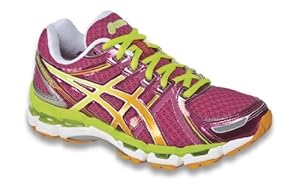ASICS Women's Gel-Kayano 19 Running Shoe,Raspberry/Mango/Lime,6 M US