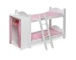 Doll Bunk Beds with Ladder and Storage Armoire