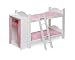 Badger Basket Doll Bunk Beds With Ladder And Storage Armoire - Pink/White